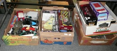 Lot 120 - A Collection of Model Vehicles, including boxed Revell and Road Legends Trucks, two boxed...