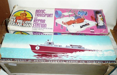 Lot 121 - A Boxed Six Million Dollar Man Bionic Transport and Repair Station, complete with Steve Austin...