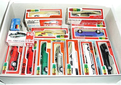 Lot 131 - Thirteen Boxed Japanese Diapet Diecast Cars by Yonezawa Toys, numbers G-5, G-47, G-48, G-4,...