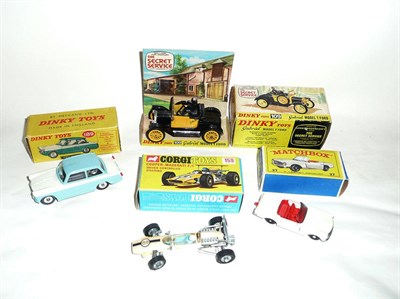 Lot 135 - Four Boxed Diecast Vehicles:- Dinky Gabriel Model T Ford No.109; Dinky Triumph Hareld No.189,...