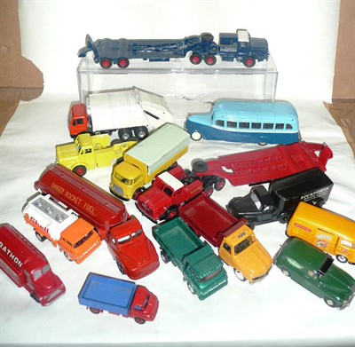 Lot 145 - Twenty Five Diecast Commercial Vehicles, including Lone Star Rocket Fuel Tanker, Timpo...