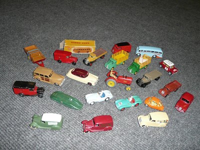 Lot 151 - Twenty Two Diecast Vehicles by Corgi and Dinky, including early repainted Dinky cars and...