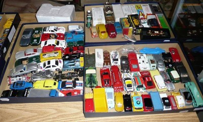 Lot 152 - A Mixed Collection of Eighty Five Diecast, Solid Metal and Tinplate Vehicles, some boxed,...