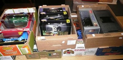 Lot 157 - Twenty Boxed Large Scale Diecast Sports and Classic Cars, makers include Revell, Anson, Maisto,...