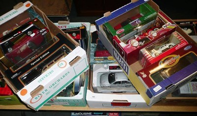 Lot 159 - Twenty Boxed Large Scale Diecast Sports and Classic Cars, makers include Motor City Classic,...