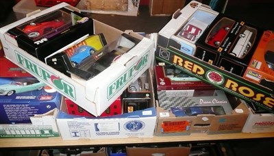 Lot 160 - Twenty Boxed Large Scale Diecast Sports and Classic Cars, makers include Polistil, Britains,...