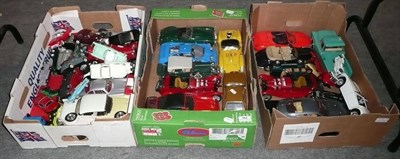 Lot 163 - A Collection of Unboxed Diecast Vehicles, mainly large scale by Polistil, Burago, Danbury Mint,...