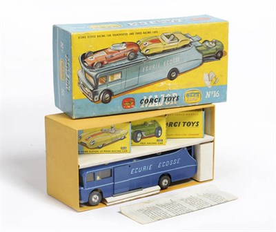 Lot 181 - A Boxed Corgi Ecurie Ecosse Racing Car Transporter and Three Racing Cars Gift Set No.16, containing