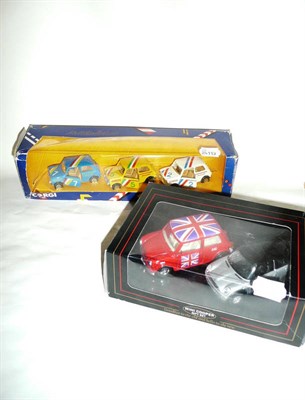 Lot 183 - A Boxed Corgi Racing Minis Gift Set C9, containing three minis in blue, yellow and red, in a window