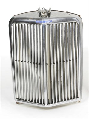 Lot 219 - An Armstrong Siddeley Chrome Car Radiator Grille,  with blue enamelled badge and Sphinx with...