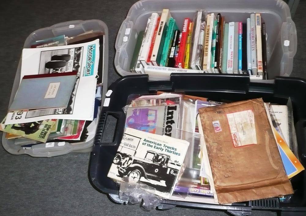 Lot 249 - A Collection of Motoring Books and Booklets,