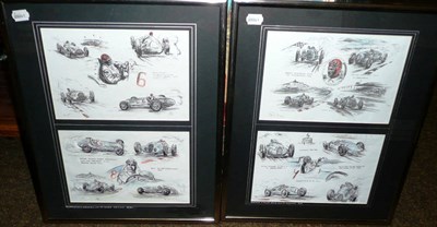 Lot 252 - Phil May - Two Signed Limited Edition Colour Prints:- "Von Brauchitsch & Caracciola with the...