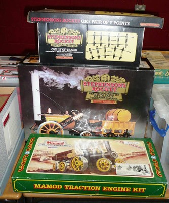 Lot 7 - A Boxed Hornby 3 1/2 Inch Gauge 'Stephenson's Rocket' Real Steam Train Set, with 25' of track,...
