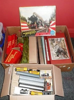 Lot 30 - A Collection of 'OO/HO' Gauge Trains and Accessories, including a boxed Marklin Passenger Set 3200