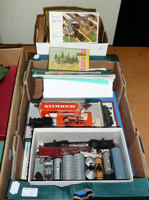 Lot 35 - A Collection of Marklin 'HO' Gauge Trains and Accessories, both boxed and unboxed, including a...