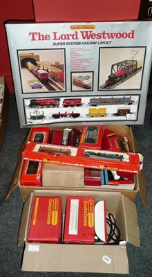 Lot 38 - A Collection of "OO" Gauge Trains and Accessories, including a boxed Hornby "The Lord Westwood"...