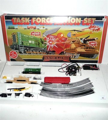 Lot 40 - A Boxed Hornby 'OO' Gauge Task Force Action Set R.580, containing R339 Diesel Locomotive, Operating