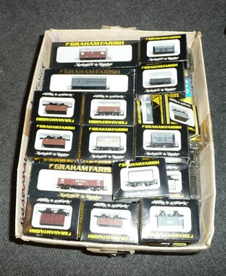Lot 45 - A Large Collection of Boxed Graham Farish 'N' Gauge Locomotives and Rolling Stock, including BR...