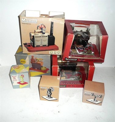 Lot 62 - A Collection of Boxed Mamod Stationary Steam Engines and Accessories, including Steam Engines...
