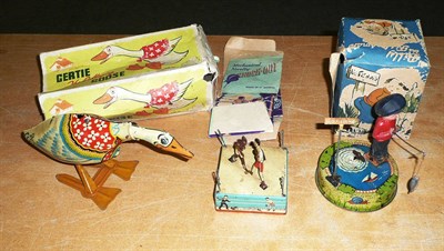 Lot 84 - Three Boxed British Tinplate Clockwork Toys:- Mettoy Billy the Fisherman No.6330; Mechanical...
