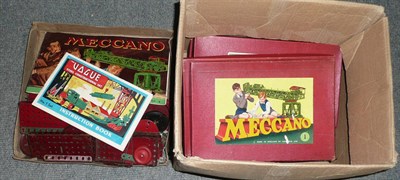 Lot 106 - A Collection of Meccano, mainly red and green, including four boxed accessory outfits, boxed...