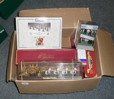 Lot 117 - A Collection of Boxed Britain's White Metal Figure Sets, including seven limited edition sets -...