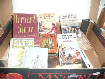 Lot 136 - A Collection of Childrens Books, including two Enid Blyton 1st editions - Five Go To Mystery...