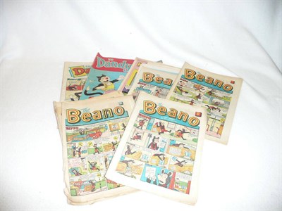 Lot 137 - A Collection of English Comics from the 1960's, including 27 Beezer, 42 Hotspur, 47 Hurricane,...