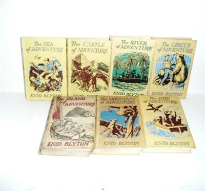 Lot 138 - Five Enid Blyton Adventure Books First Editions - Island, Mountain, Ship, River, Circus; Two...