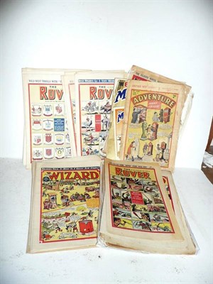 Lot 145 - A Collection of English Comics, including fifty six issues of The Wizard from 1947 to 1951,...