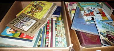 Lot 146 - A Collection of Childrens Books and Annuals, including Rupert, Mickey Mouse, Bookano Zoo, Billy...