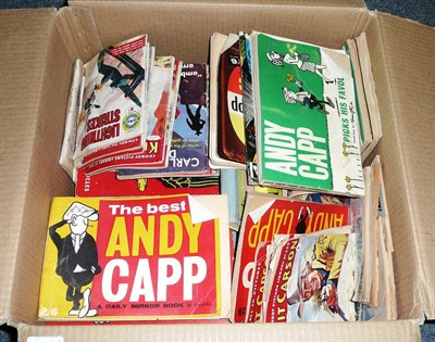 Lot 157 - Mixed Toys, Games and Annuals, including Dan Dare Rocket Gun box, Kleenware Littletown construction