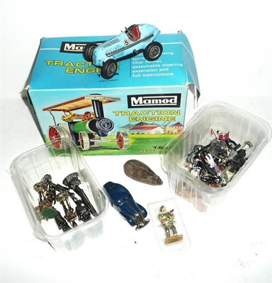 Lot 171 - Mixed Toys, comprising a boxed Mamod traction engine T.E.1A, Schuco Studio and another tinplate...