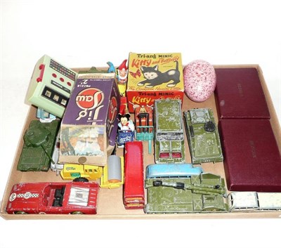 Lot 174 - A Mixed Collection of Toys, including a boxed Dan Dare Electronic Radio Station, a boxed Peter...