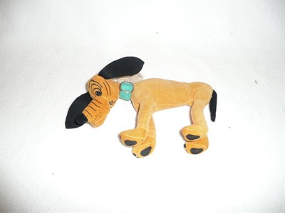 Lot 175 - A Dean's Hygenic Dolls Figure of Mickey's Pal Pluto, in orange and black felt, with moving...