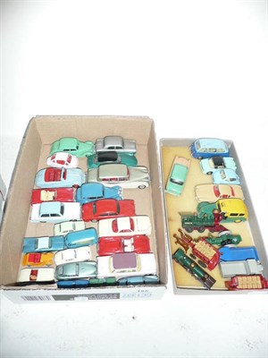 Lot 185 - Thirty Seven Diecast Vehicles by Dinky, Corgi, Spot-On and Matchbox, mainly cars from late...