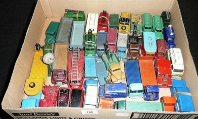 Lot 186 - Forty Playworn Diecast Commercial Vehicles by Dinky, Corgi and Spot-On, including wagons, vans,...