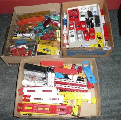 Lot 187 - A Collection of Small Scale Diecast Vehicles, makers include Matchbox, Lone Star and Husky,...