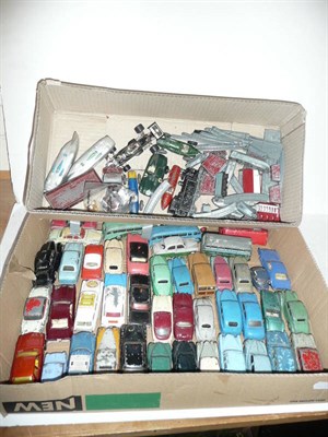 Lot 197 - A Collection of Playworn Diecast Vehicles, makers include Dinky, Corgi, Crescent, Spot-On and...