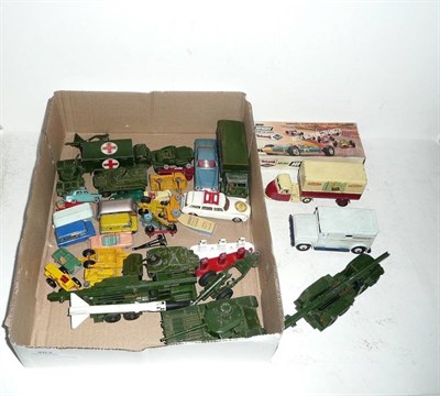 Lot 203 - A Collection of Diecast Vehicles by Dinky, Corgi, Matchbox and Budgie, including cars, commercials