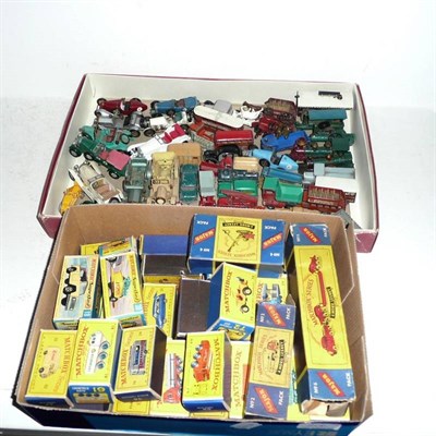 Lot 206 - Twenty Five Boxed Matchbox 1 - 75 Series Vehicles - 1.Mercedes Truck, 2.Mercedes Trailer x 2,...