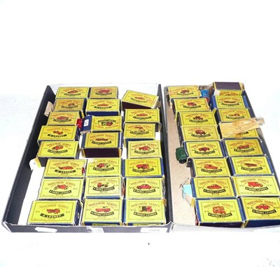 Lot 209 - Thirty Eight Boxed Matchbox 1 - 75 Series Vehicles, mainly 'A' series from the late 1950's and...