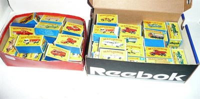 Lot 211 - Sixty Boxed Matchbox 1-75 Series Vehicles, mainly 'C' and 'D' series from the late 1960's, no's...