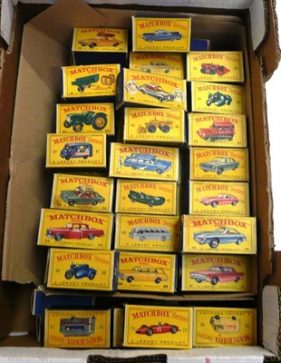 Lot 213 - Fifty Three Boxed Matchbox 1 - 75 Series Vehicles, mainly 'B' and 'C' series from the early 1960's