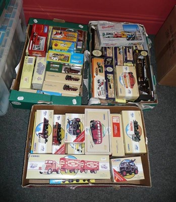 Lot 232 - Forty Two Boxed Corgi Classics Commercial Vehicles, including wagons & tankers, buses, Brewery...