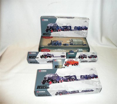 Lot 234 - A Boxed Corgi Limited Edition Pickfords Fowler B6 Road Locomotive, Low Loader & Cylinder Load...