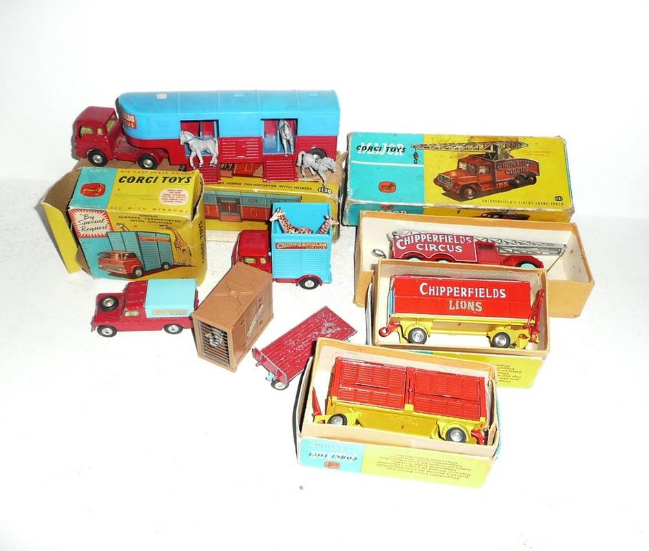 Lot 244 - Seven Boxed Corgi Chipperfield's Circus