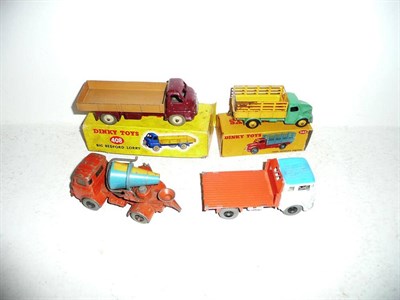 Lot 253 - Four Boxed Dinky Commercial Vehicles:- Big Bedford Lorry No.408, with maroon cab and chassis...