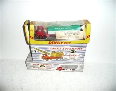 Lot 258 - Three Boxed Dinky Commercial Vehicles:- Mclean Tractor-Trailer No.948, with red cab, grey...