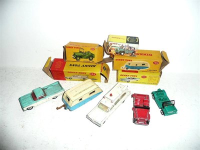 Lot 263 - Five Boxed Dinky Playworn Vehicles:- Chevrolet El Camino Pick-Up No.449; Superior Crierion...